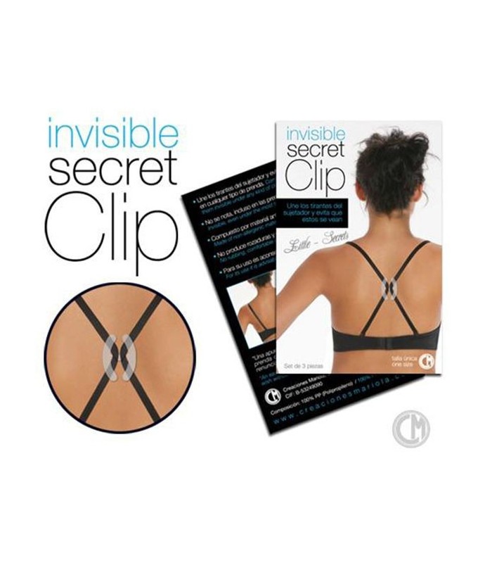 Invisible Secret Clip Pack 3 unidades