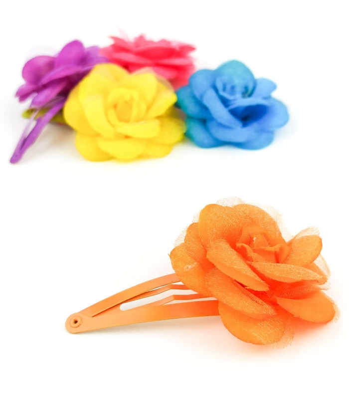 Clips Pelo con Flor