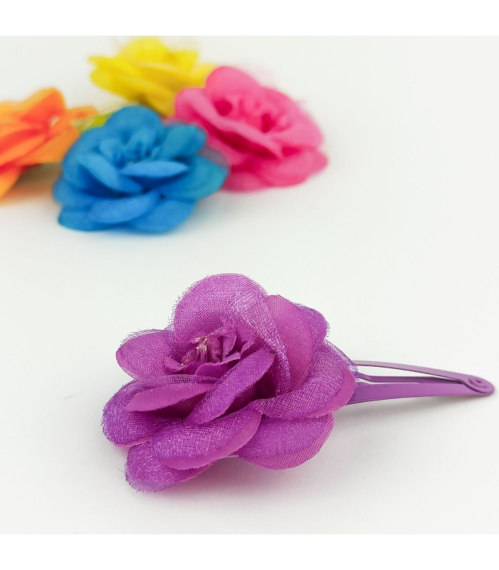 Clips Pelo con Flor