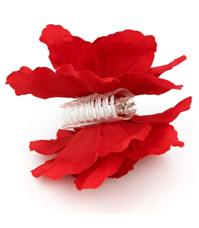 Pinza con Flor Grande. Varios Colores