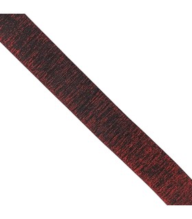 Goma Elástica Metalizada Roja. 6 cm