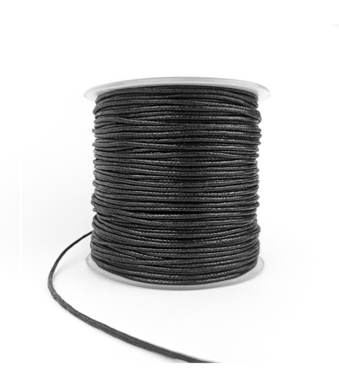 Cordón Polipiel Negro. 1.5mm