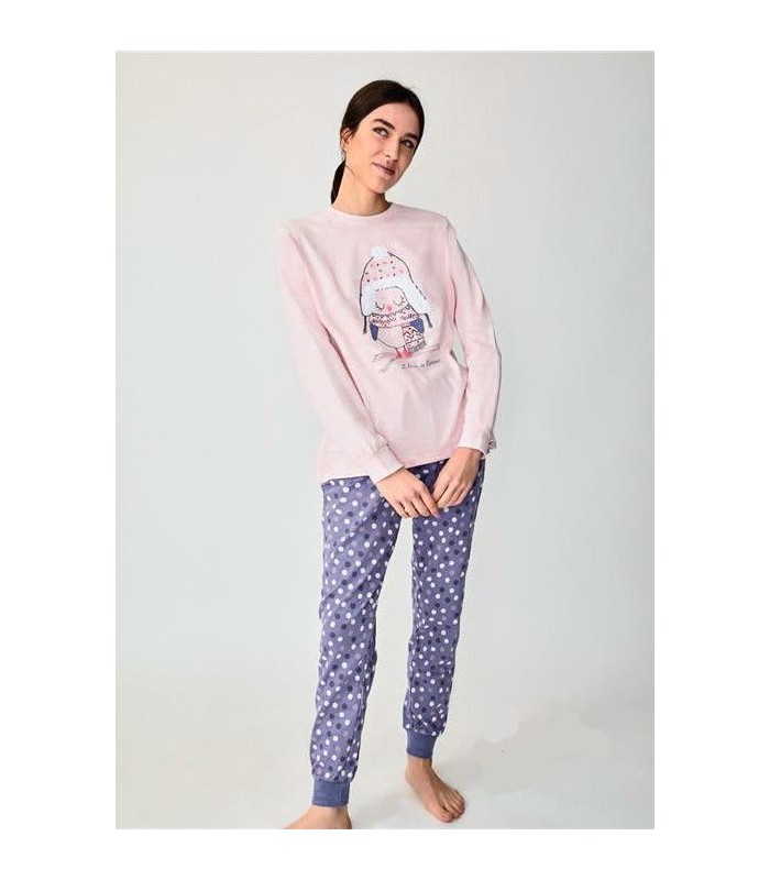 Pijama Mujer Interlock Fino "Pingüino" Diassi