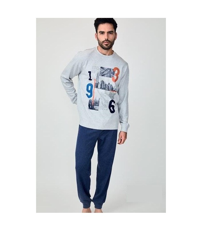 Pijama Invierno Hombre Futbolín 330031 - Mercería Inma