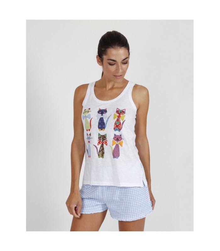 Pijama Tirantes Cats In Bowties