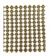 Pasamaneria Metalizada Flores 11.50 Cm. Color Oro.