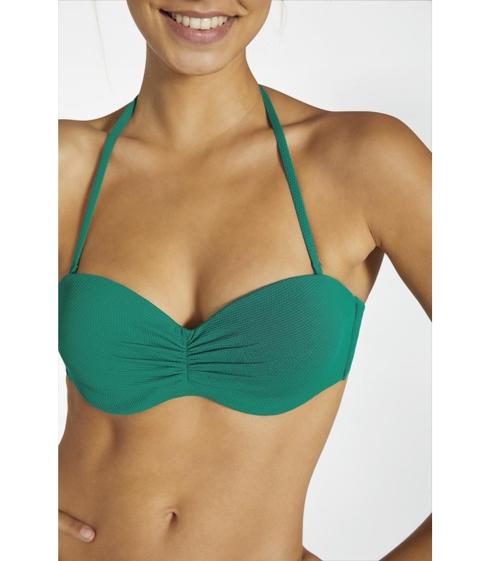 Top Bandeau Push-Up Copa B Ysabel Mora Talla 85 Coral