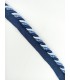 cordon pestaña bicolor satinado 25 cm ribete decorativo costura azul marino celeste