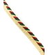 Cordón pestaña rayón 2,5 cm satinado para decoración y costura