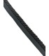 Cordón pestaña negro de 2,2 cm para costura y decoración textil