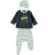 Conjunto bebé niño tundosado con gorro gris Yatsi 3 piezas