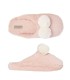 Zapatillas de casa niña modelo 34000 rosa con pompón Ysabel Mora