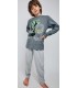 Niño con pijama NYC STYLE gris oscuro y pantalón gris vigoré