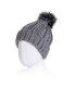 Gorro Chica Ochos con Pompon de Pelo