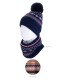 Conjunto Juvenil Gorro y Cuello Punto Jacquard Fantasía Mafram