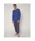Pijama Hombre Manga Larga "Morning Chocolate" Talla XXL