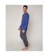 Pijama Hombre Manga Larga "Morning Chocolate"