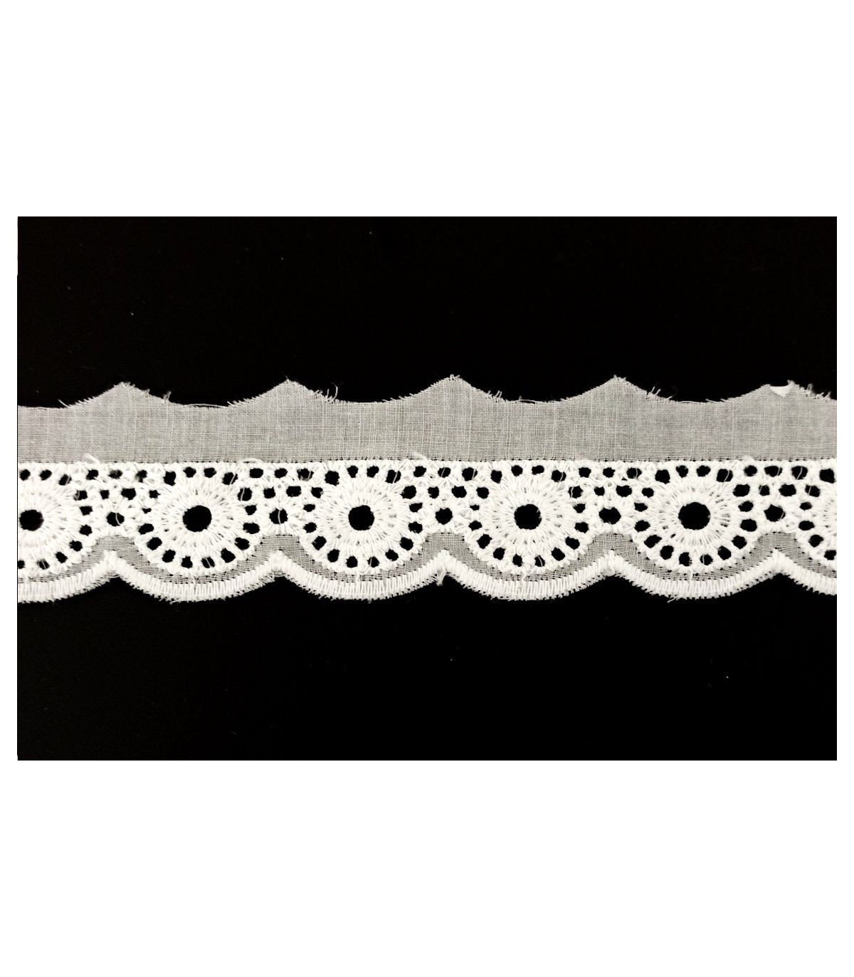 Tira Bordada Blanca (ancho 3cm) – Telas el Metro