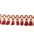 Fleco Rayón 4.5 Cm Granate/Beig