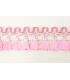 Fleco Rayón 4.5 Cm Rosa/Blanco