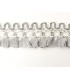Fleco Rayón 4.5 Cm Gris/Blanco
