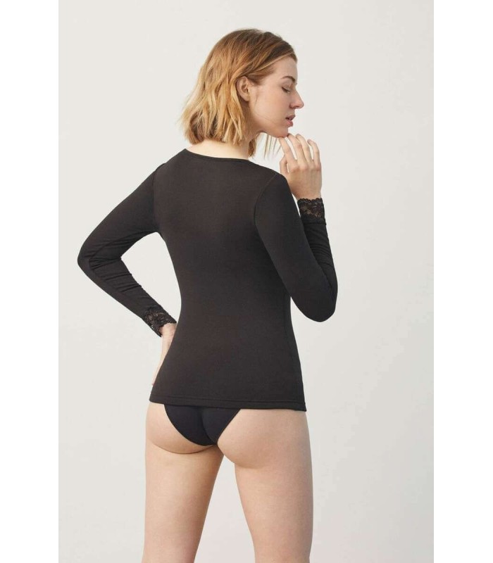 Camiseta Térmica Mujer con Encaje 70005 de Ysabel Mora