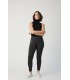 Leggings mujer Ysabel Mora 70273 color negro con cremalleras decorativas