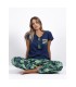Pijama Manga Corta Tropical para Mujer