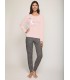 Pijama Mujer Manga Larga Fino "Style"