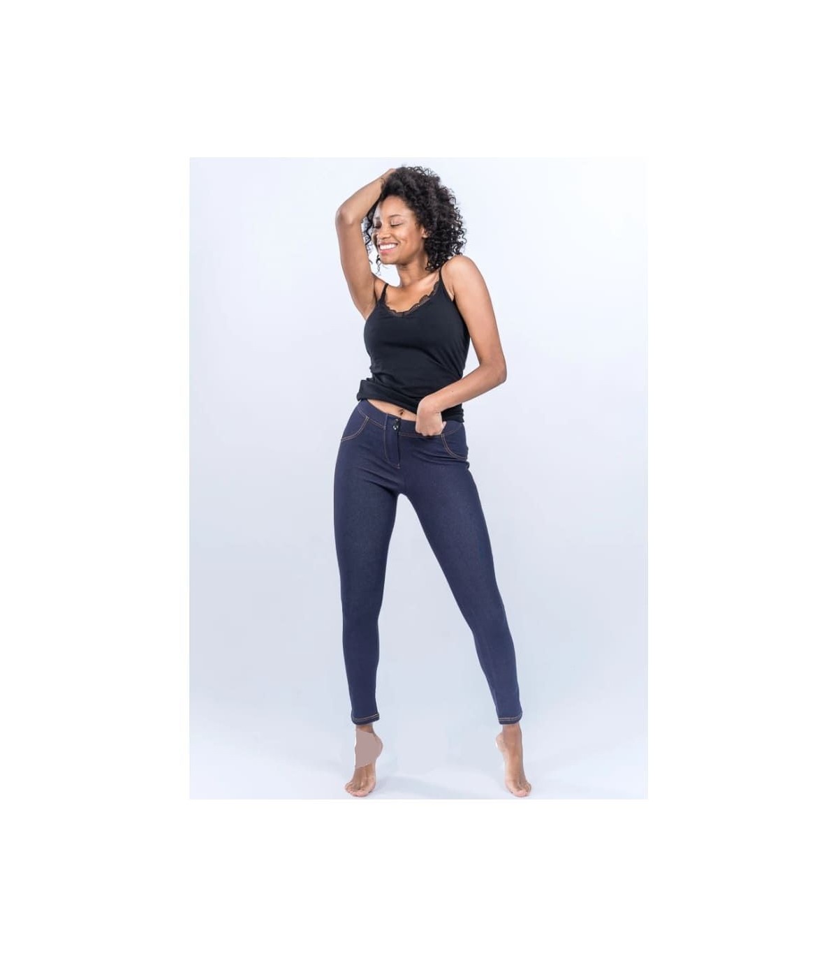 Jeans Push-Up Elásticos Ysabel Mora Legging Moldeador con Efecto Realce Natural