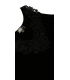 Camiseta Mujer Tirantes Cuello Pico Guipur 43468 - Negro